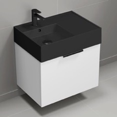 Floating Small Bathroom Vanity, Modern, 24 inch